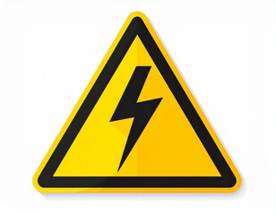 Warning Sign High Voltage Electricity Hazard Representing Electrical Danger Area