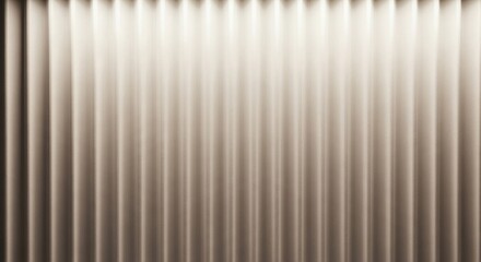 Obraz premium Fluted Plaster Wall with Vertical Ridges and Soft Lighting