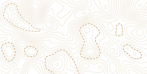 Fototapeta premium Modern design with White background with topographic wavy pattern design. paper texture Imitation of a geographical map. 