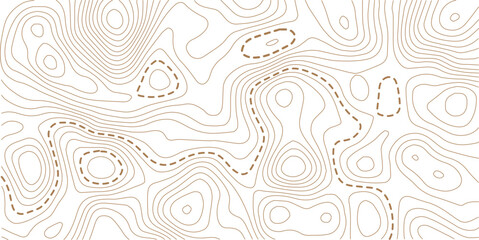 Modern design with White background with topographic wavy pattern design. paper texture Imitation of a geographical map shades. Topographic map background geographic line map. © MdNayebAli