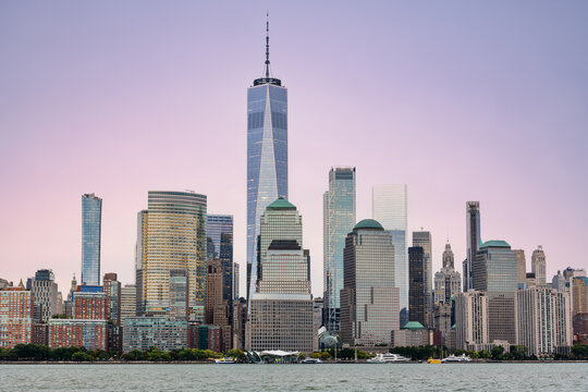 Sunset Across Lower Manhattan NYC