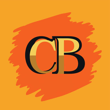 CB Monogram on an Orange Background