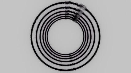 Fototapeta premium Abstract Circular Pattern Design Circular Pattern Design Black And White Modern Art Geometric Concentric Circles Texture. Concept featuring circular pattern, design, black and white, modern art, ge...