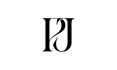 PJ initial letter logo or PJ monogram