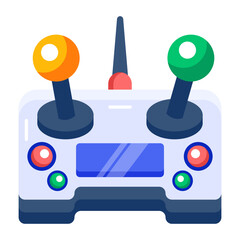 An icon showing a game controller designed in flat style © Prosymbols