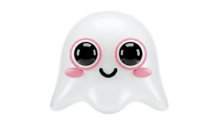 Obraz premium Cute Kawaii Ghost Character