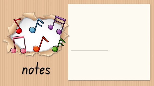 Educational Alphabet Animation Teaching the Letter N with Musical Notes