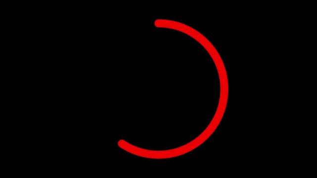 Animated red live button for stream. animated icon.