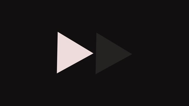 Pixel art flowing arrow 02, transparent.arrows on black background..