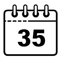 calendar date planner icon silhouette illustration for schedule organization planning design