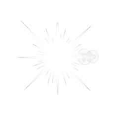 Obraz premium Abstract geometric explosion with radiating lines and dots in monochrome