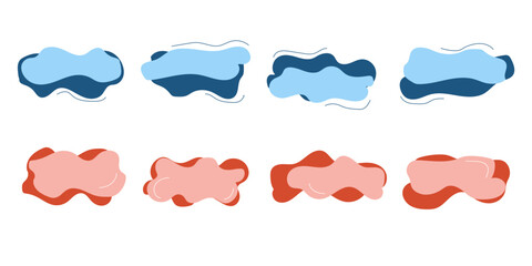 Fototapeta premium Blob Text Box Vector Collection. Vektor illustration modern. eps 10