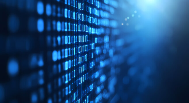 Binary Code Digital Technology Background