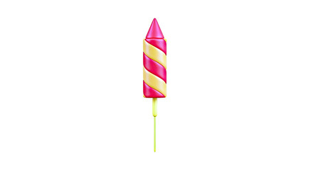 Fototapeta premium Red and Yellow Swirl Rocket Candy