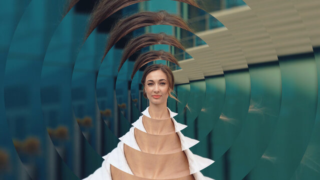 Waving Displays HD 13 &ndash; Dynamic Curved Screen Animation, Flexible Digital Panels Motion, Modern Abstract Presentation for Technology, Branding and Media Showcase
