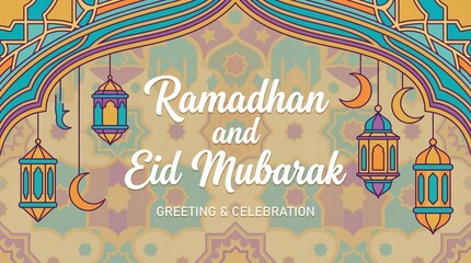 Ramadhan and Eid Mubarak Greetings and Celebrations. © Irham
