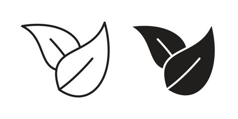 Fototapeta premium Vegan icon symbol design template. Vector 10 eps.