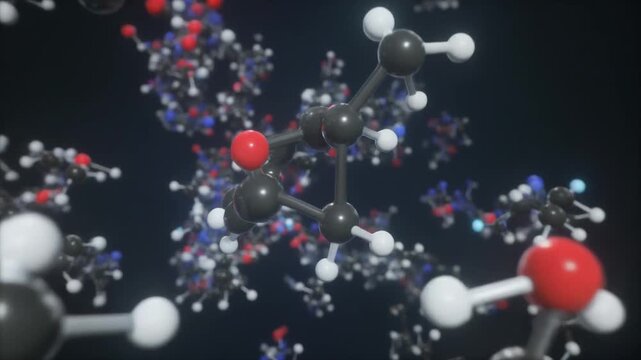 Molecular structure animation