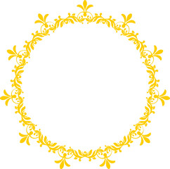Ornate Yellow Decorative Frame © Fann Studio