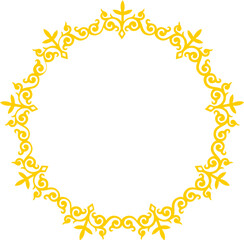 Ornate Yellow Decorative Frame