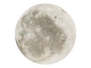 Obraz premium Glowing Full moon in the dark night sky for mystical concept. Ideal for educational, science, astronomy, night sky and digital art.