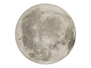 Obraz premium Supermoon sphere for sci-fi movie space travel and sci-fi projects concept art. Ideal for PNG, moon surface, planet moon, futuristic UI design.