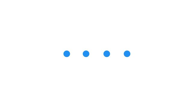 Website loader animation. Colorful loading progress icon animation for web design on white background. 4k video