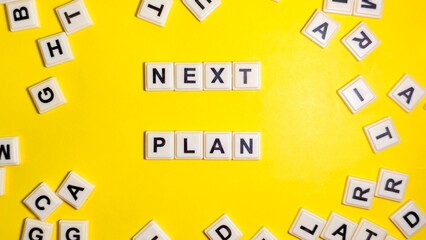 White letter tiles spelling out 