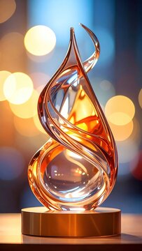 Glass sculpture