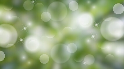 Obraz premium Natural Bokeh Background with Blurred Green Trees, Calm Nature Bokeh Background with Soft Sunlight and Green Tones, Abstract Spring Forest Background with Soft Bokeh Blur, Natural Green Bokeh.