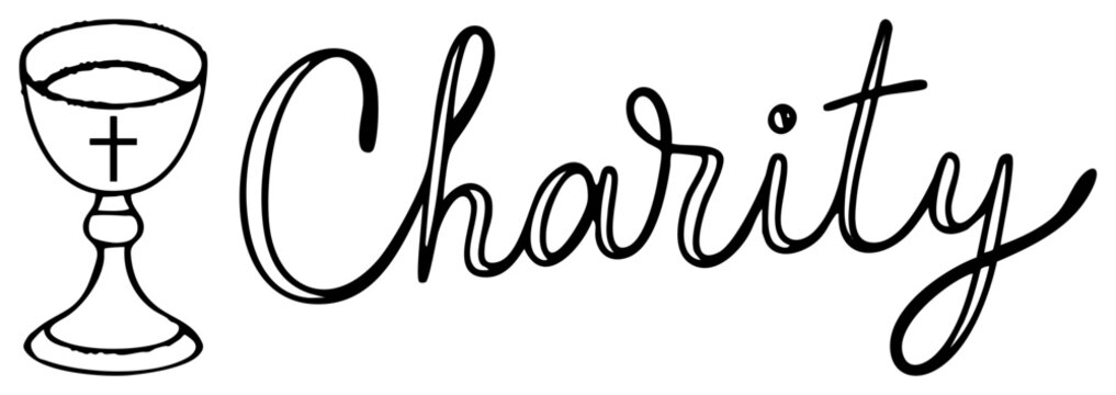 Religious with, charitable emblem, donation, benevolence logo, giving symbol, faith based aid, nonprofit branding.