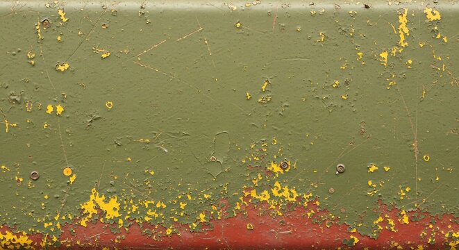 Abstract Textured Background with Red and Yellow Splatters.