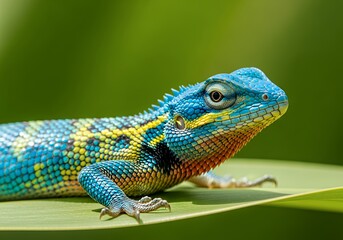 Obraz premium This is an image showing a close up of a lizard