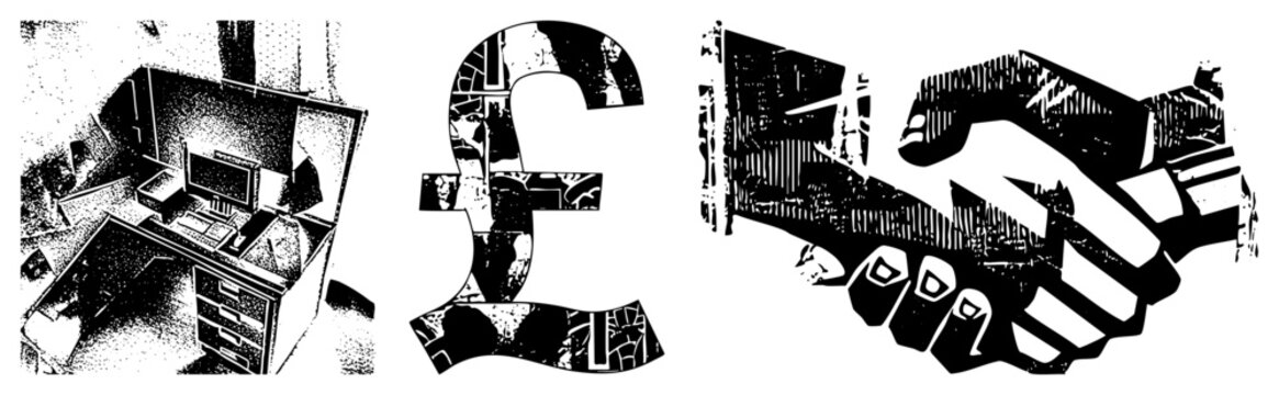 Retro computer workstation, vintage tech, old school computing, 80s office desk, pixelated screen, analog keyboard, monitor.