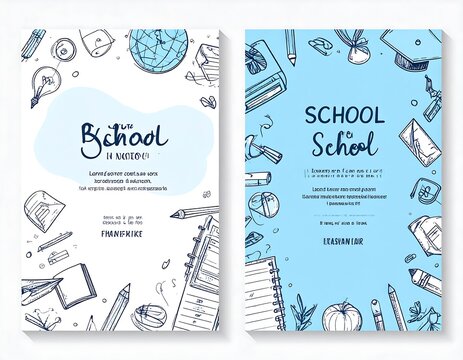 Back to School Brochure Design Templates.