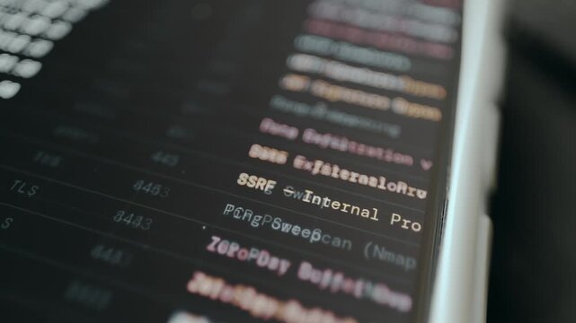 A list of various network protocols, port numbers and cybersecurity attack techniques