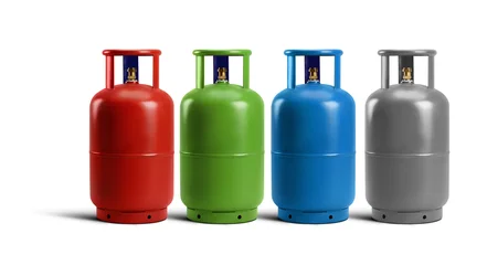 RBG Gas cylinders Isolated with white background © Sagittarius Pro 