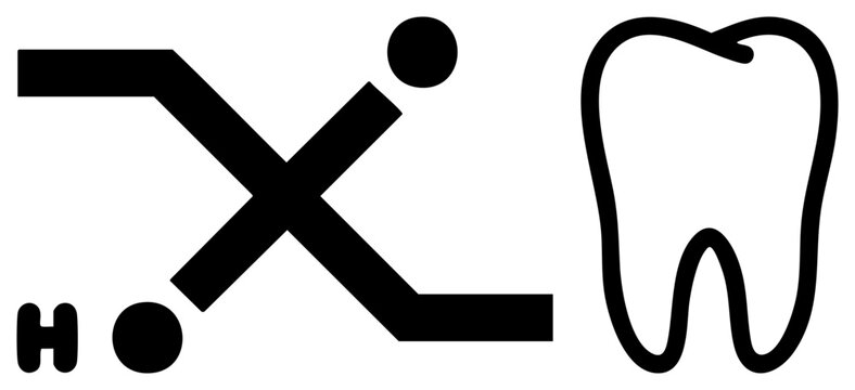 Medical dental set featuring symbol and tooth, dental clinic signage, hygiene graphic, medical illustration, healthcare symbol, toothbrush alternative, orthodontic visual.