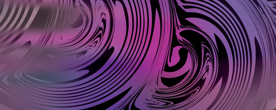 Graphic illustration oil painting style in vivid mesmerizing neon purple color. Design for graphic resource, cards, posters, print out and website banner cover art. Marble background and texture.