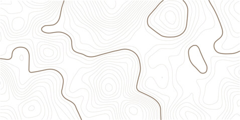 Light topographic topo contour map background, geographic grid map. white background. © MstMomena
