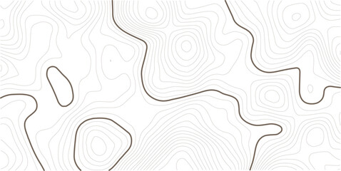 Light topographic topo contour map background, geographic grid map. white background. © MstMomena