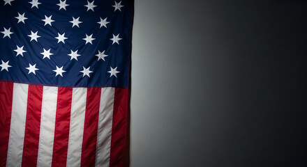 Fototapeta premium Usa flag day celebration honoring the american flag on june 14th every year