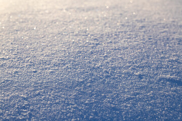 Fototapeta premium natural Snowdrift in sunny day. Nature Winter snow texture background