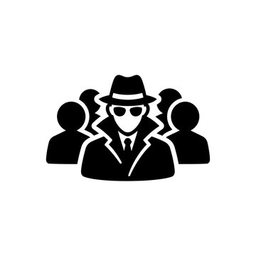 Undercover Secret Agent Spy Icon