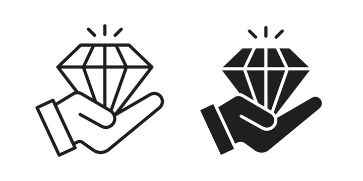 Value icon in a simple line art style. EPS10