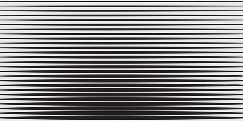 Obraz premium Black and white horizontal stripes varying in width to create dark central band effect suitable for technical documentation and minimalist decoration. Slant texture seamless with speed dynamic repeat 
