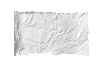 Obraz premium Textured white paper crumpled up, featuring torn edges and a see-through alpha channel background