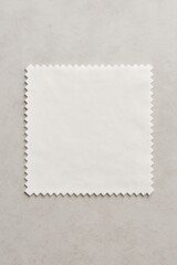 Blank fabric square sample