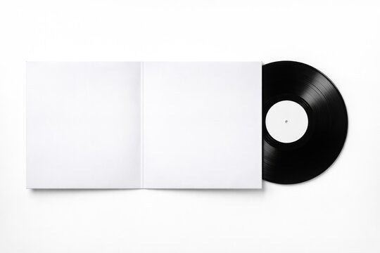 Vinyl record with blank cover.