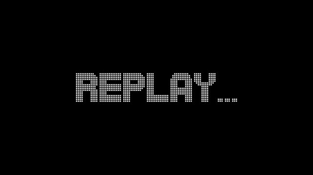 Replay Text Animation, Bold Typography, Impact Video